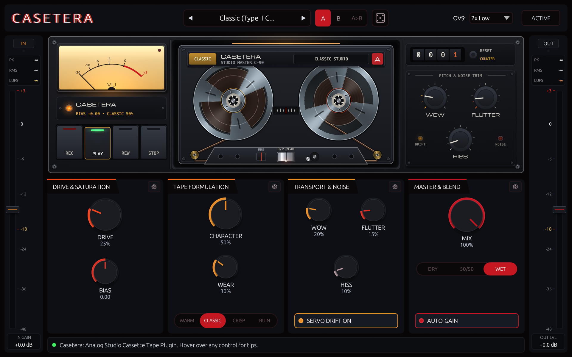 Casetera Classic Studio Tape Formulation